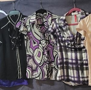 Lot of 5 dress blouses